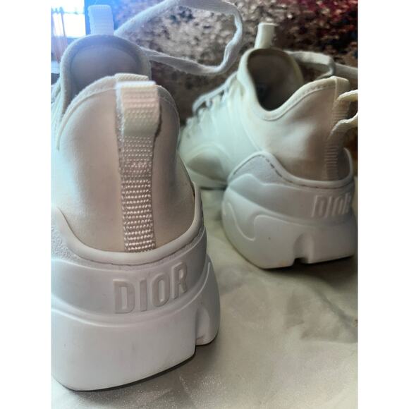 Dior D "All White" Connect Sneakers Size 37.5 - Picture 12 of 14